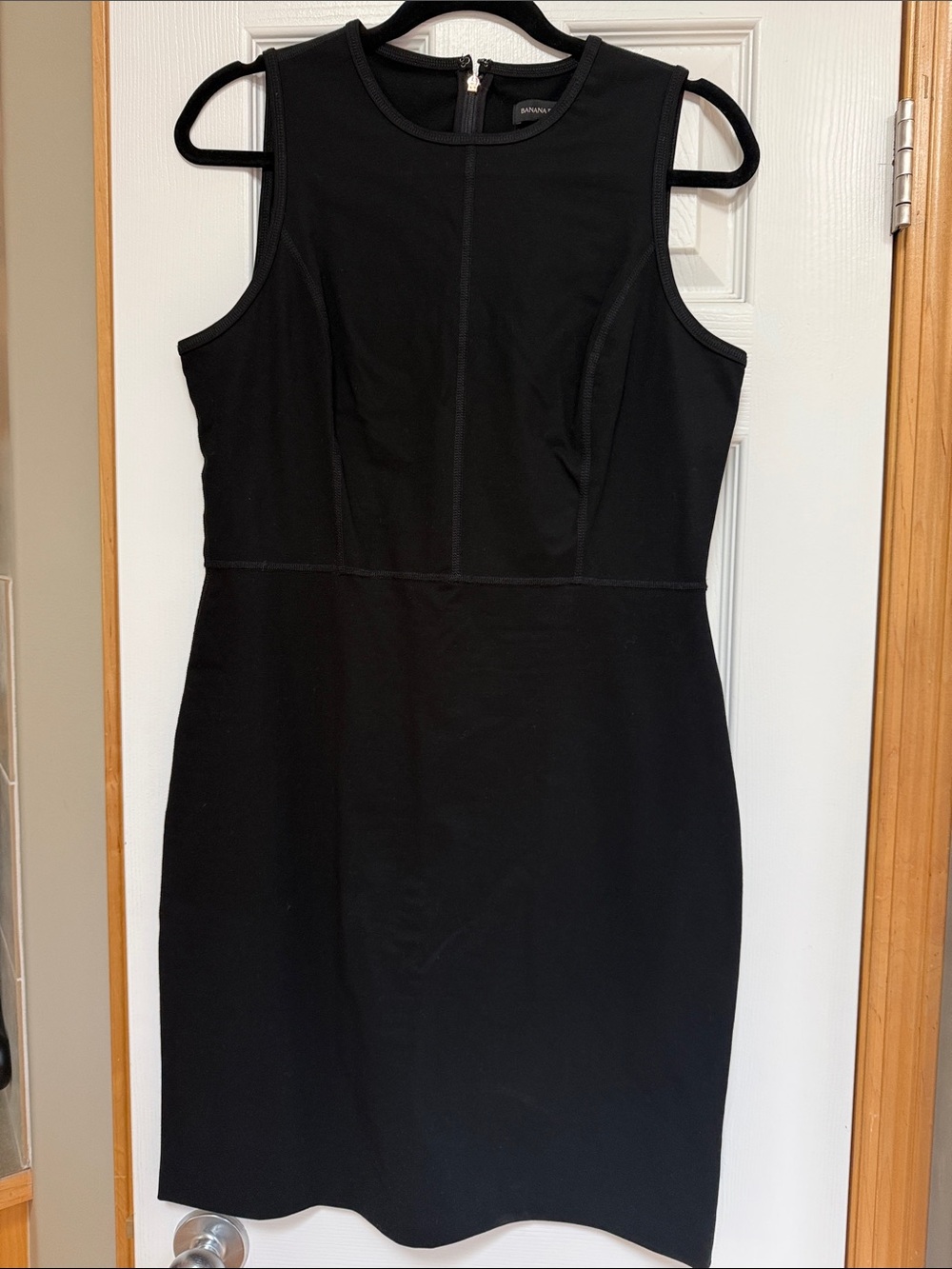 Banana Republic Black Sleeveless Sheath Mini Dress